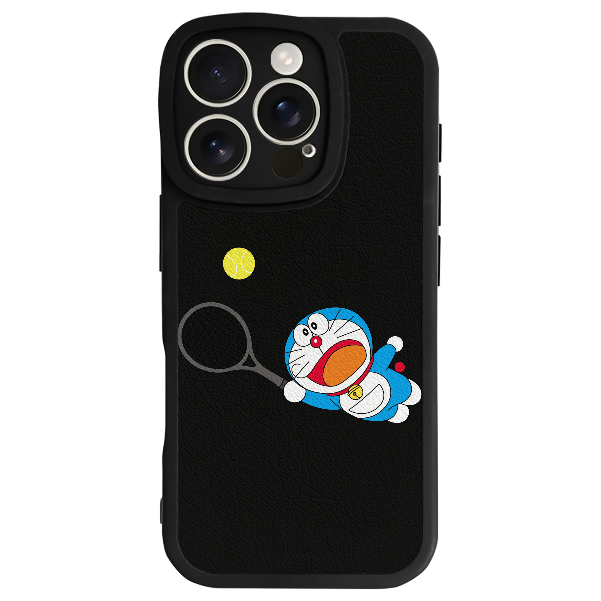 （画像用） ドラえもん Doraemon 【iPhone 16シリーズ対応】シリコンスマホケース（レザー調） 材質：シリコン
